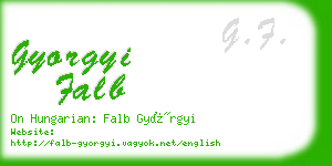 gyorgyi falb business card